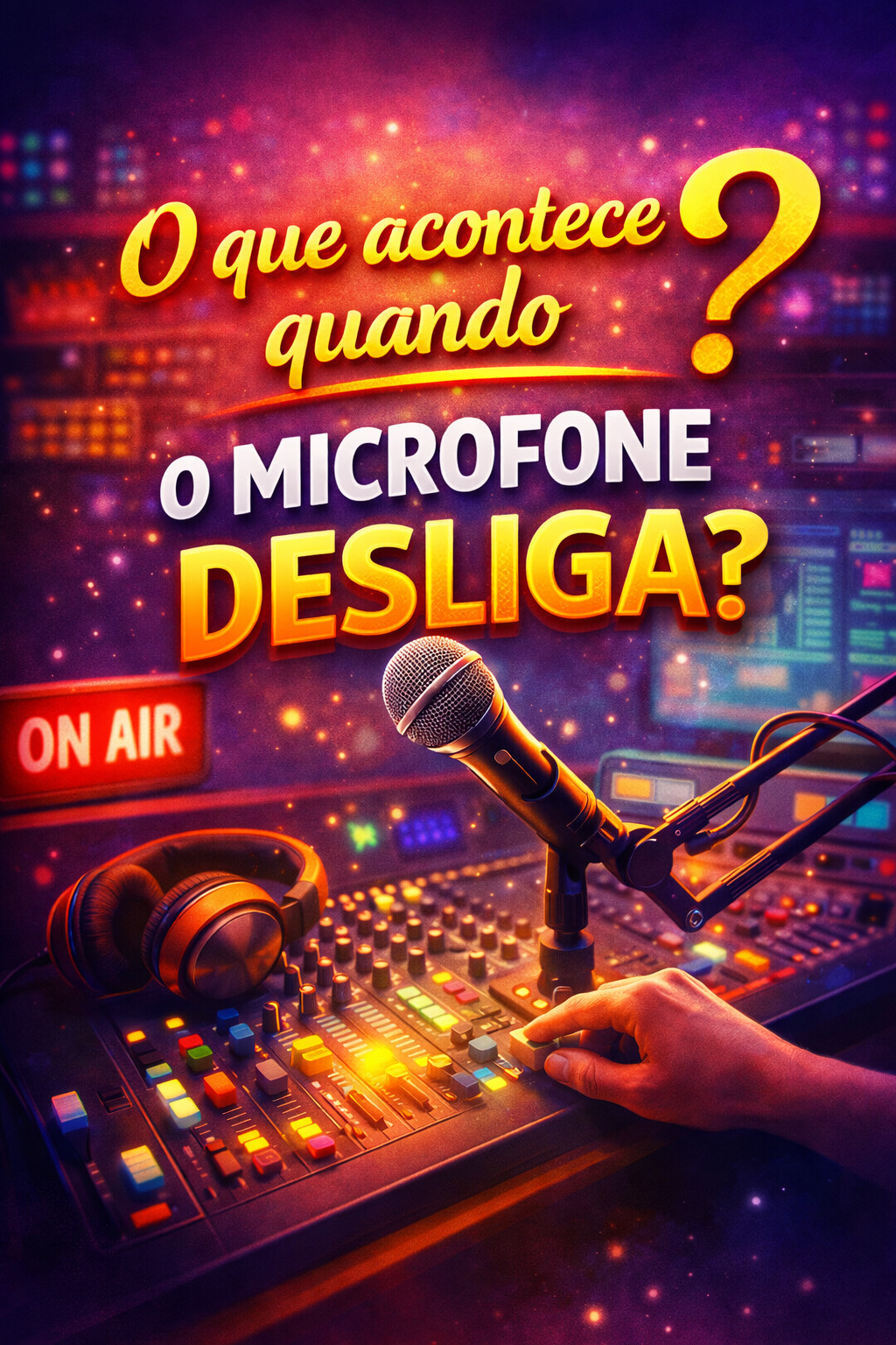 O que acontece quando o microfone desliga?